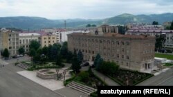 Nagorno-Karabakh -- The main government buildings in Stepanakert.