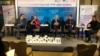 Pavel Lužin, Klarisa Duvinjo, Štefan Lene i Ulrih Kün na sesiji Beogradskog bezbedonosnog foruma