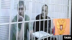 Станислав Клых во время суда в Грозном