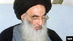 Iraq's top Shi'ite cleric, Grand Ayatollah Ali al-Sistani, undated