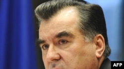 Tajik President Emomali Rahmon is set to meet with NATO officials later in the day.
