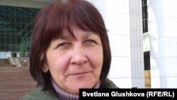 Зинаида Мухортованың сіңлісі Наталья Абент. Астана, 17 сәуір 2014 жыл. 