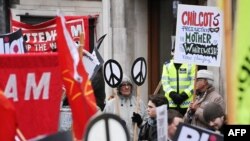Демонстрация протеста в Лондоне против войны в Ираке