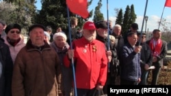 Комуністи проводять мітинг в Севастополі проти соціальної політики російської влади. 23 березня 2019 року