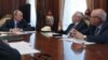 Михаил Федотов и Владимир Лукин на встрече правозащитников с президентом Путиным