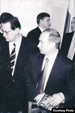 Иван Арцишевский с с Владимиром Путиным. Из архива И.С.Арцишевского