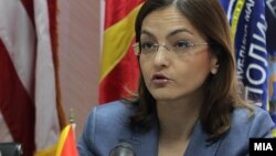 министерката за внатрешни работи Гордана Јанкулоска 