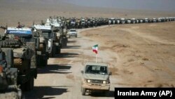 An infantry drill in the central Isfahan province, January 25, 2019