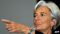 French Finance Minister Christine Lagarde, the new managing director of the IMF.