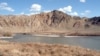 A view of the Arax river separating Armenia and Iran.