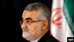 Alaeddin Boroujerdi, kryetar i Komitetit për Siguri Kombëtare i Parlamentit iranian.