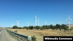 Кыргыз-Кордайская ветряная электростанция. Иллюстративное фото