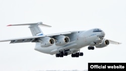 Estonia's military said a Il-76 plane spent about a minute in its airspace. (file photo)