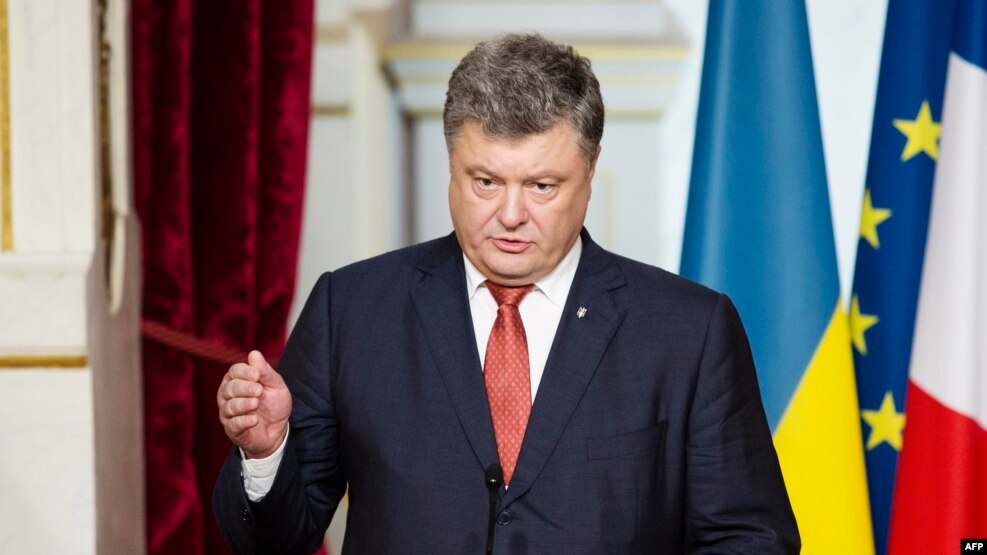 Presidenti i Ukrainës, Petro Poroshenko.