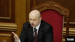 Ushtruesi i detyrës së presidentit të Ukrainës, Oleksandr Turchynov.