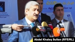 سربست مصطفى، رئيس المفوضية العليا المستقلة للإنتخابات متحدثاً في دهوك