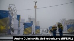 Сніопад у Києві, 18 грудня 2017 року 