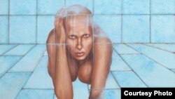 An artwork by Nikoo Tarkhani, titled "This Is Not A Woman"