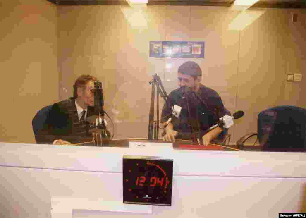 Babadjanov, RFE/RL studio, Prague, 2003
