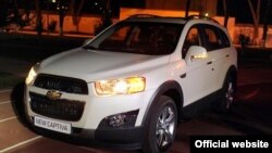 Автомобиль Chevrolet Captiva, произведенный на заводе GM Uzbekistan.