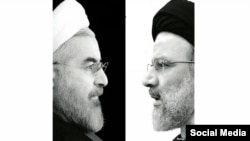 Президент Ирана Хасан Роухани (слева) и консервативный политик Эбрахим Раиси.