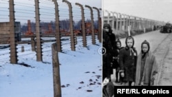 Комплекс лагерей Освенцим. 2015 и 1945