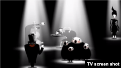 Stop-cadru din videclipul „Nunovó tango” în regia lui Jaromír Plachý