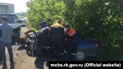 Авария с автомобилем "ВАЗ" в Крыму (архивное фото)
