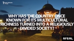 Screen grab from RFE/RL's Balkan Service's promo for Not In My Name, a project launched by the Service in Bosnia and Kosovo to provide platforms for informed dialogue about extremism.