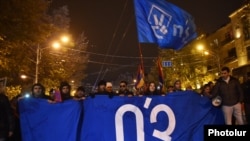 Armenia -- Armenian National Congress demonstrate against constitutional changes, Yerevan, 3Dec2015