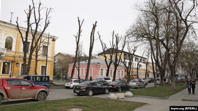 Улица Горького в Симферополе после реконструкции, 2015 год