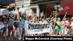 Russian-Speaking New Yorkers March For Gay Rights