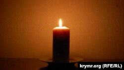 Ukraine, Crimea – A burning candle