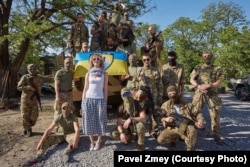 С батальоном "Азов" Фото: Павел Змей