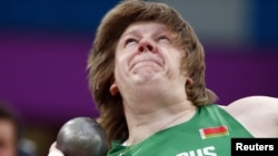 Belarus' Nadzeya Ostapchuk was stripped of a bronze medal after failing a drug retest.