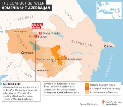 Armenia - Azerbaijan Conflict Mapped - Vivid Maps