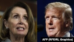 Spiker Nancy Pelosi və prezident Donald Trump 