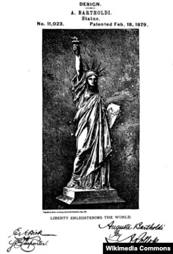 Патент Фредерика Августа Бартольди на сооружение Статуи Свободы, 1879