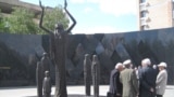 The monument in the Kazakh capital, Astana, to victims of the Central Asian country's 1930s famine, which is estimated to have killed at least 1.5 million people. (file photo)