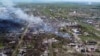 Місто Попасна в Луганській області після тривалих ударів російських військ, квітень 2022 року