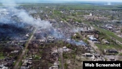Разрушенный город Попасная в Луганской области