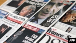 The front pages of French and foreign newspapers are dominated by the arrest of IMF chief Dominique Strauss-Kahn.