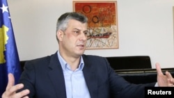 Premijer Kosova Hashim Thaci za vrijeme intrevjua Reutersu, 20. decembra 2010. godine