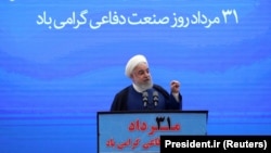 حسن روحانی، رئیس جمهوری ایران، در مراسم روز «صنعت دفاعی»