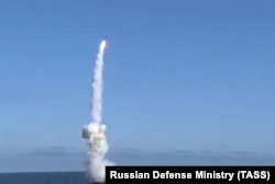 Пуск крылатой ракеты «Калибр»