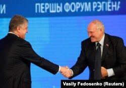 Петро Порошенко і Олександр Лукашенко