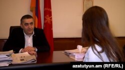 Армен Рустамян во время интервью с корреспондентом Радио Азатутюн, 18 февраля 2016 г.