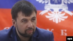 Денис Пушилин, Украина шығысындағы Ресей қолдайтын сепаратистер жетекшісі.
