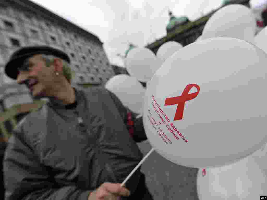 Obilježavanje Međunarodnog dana borbe protiv AIDS-a, Beograd, 1. decembar 2010