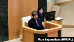 Выступление Майи Цкитишвили в парламенте (архив)